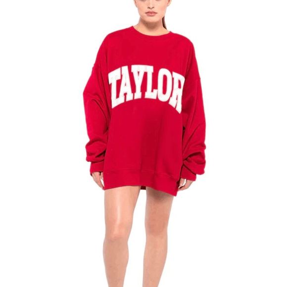 The Bar Red Taylor Varsity Sweatshirt - Picture 3 of 9